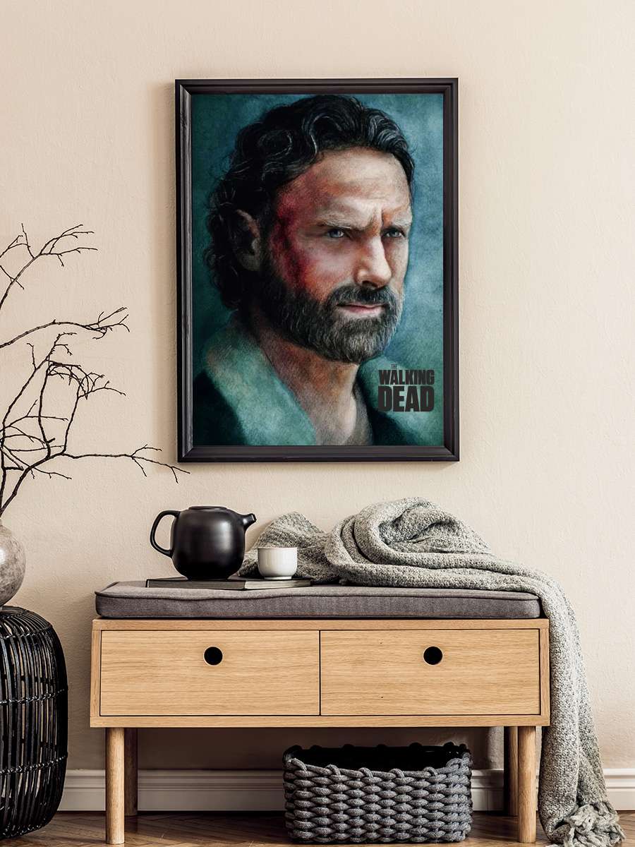 The Walking Dead Dizi Tablo Siyah Çerçeveli Dizi Poster Duvar Tablo