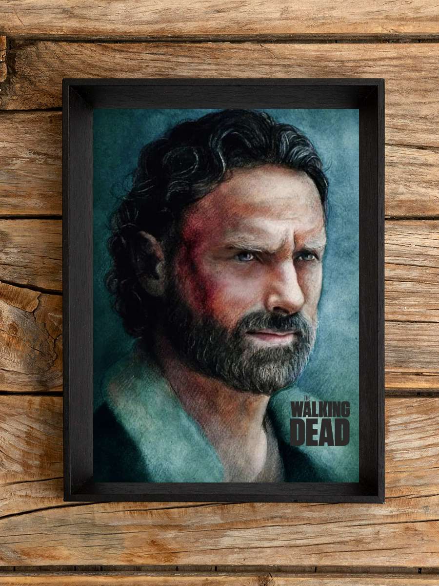 The Walking Dead Dizi Tablo Siyah Çerçeveli Dizi Poster Duvar Tablo