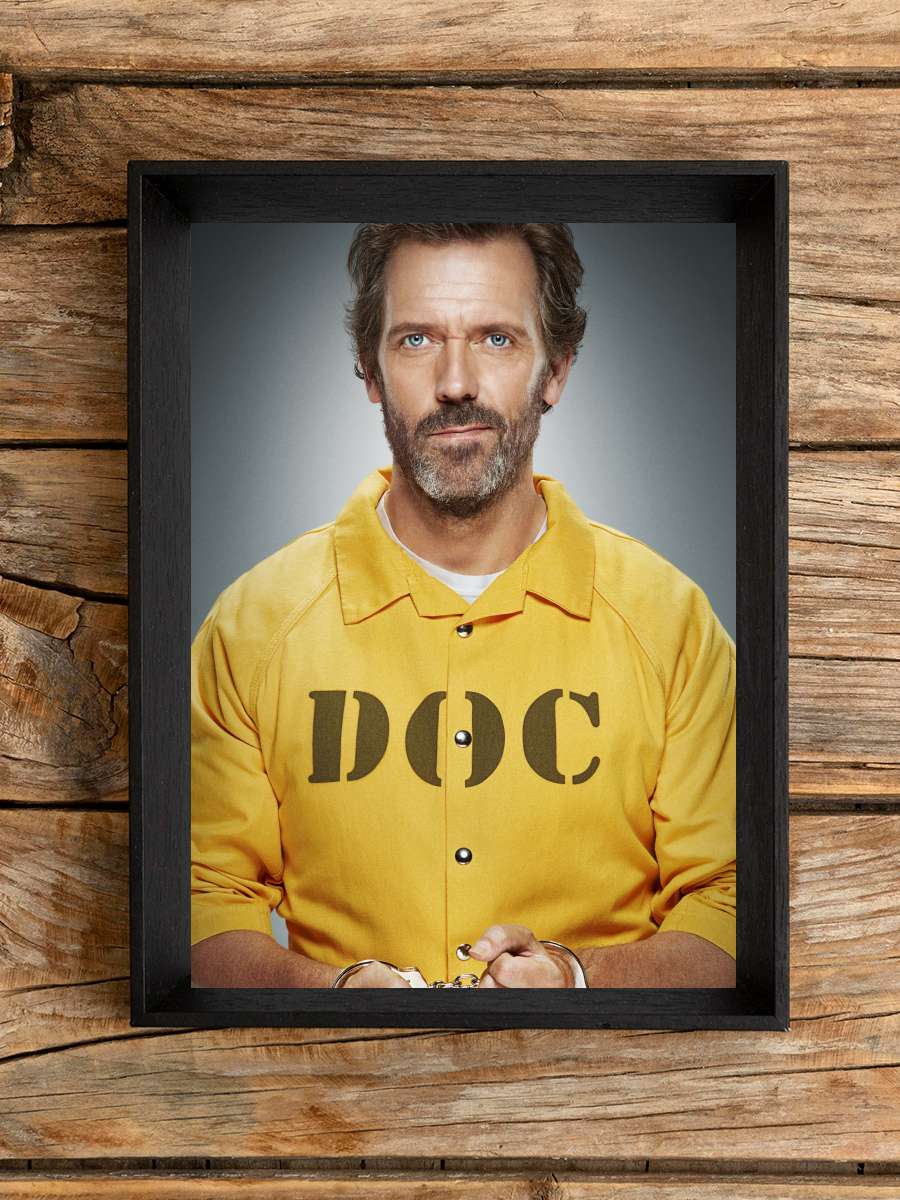 House, M.D. - House Dizi Tablo Siyah Çerçeveli Dizi Poster Duvar Tablo