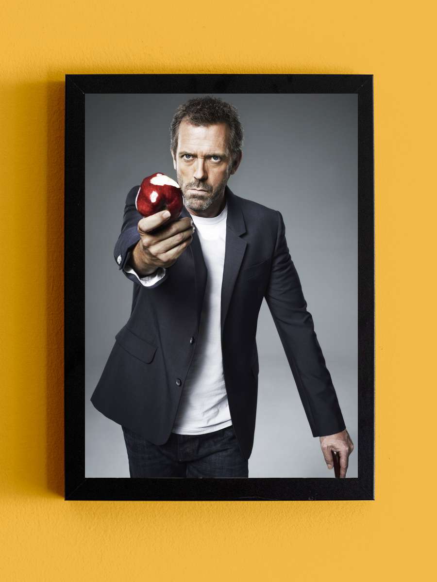 House, M.D. - House Dizi Tablo Siyah Çerçeveli Dizi Poster Duvar Tablo