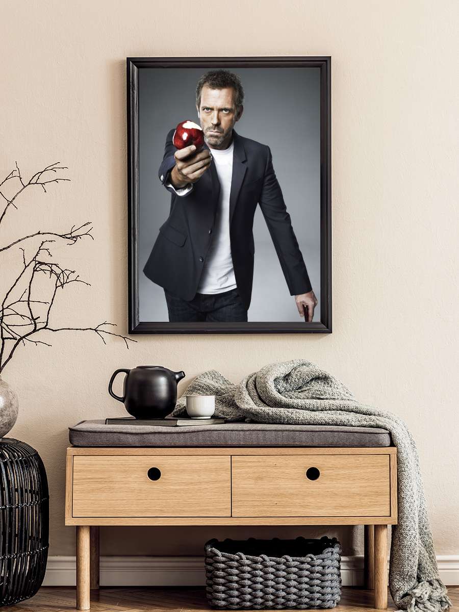 House, M.D. - House Dizi Tablo Siyah Çerçeveli Dizi Poster Duvar Tablo