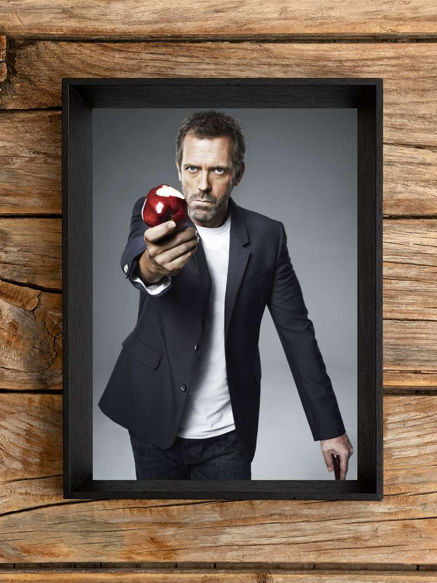 House, M.D. - House Dizi Tablo Siyah Çerçeveli Dizi Poster Duvar Tablo