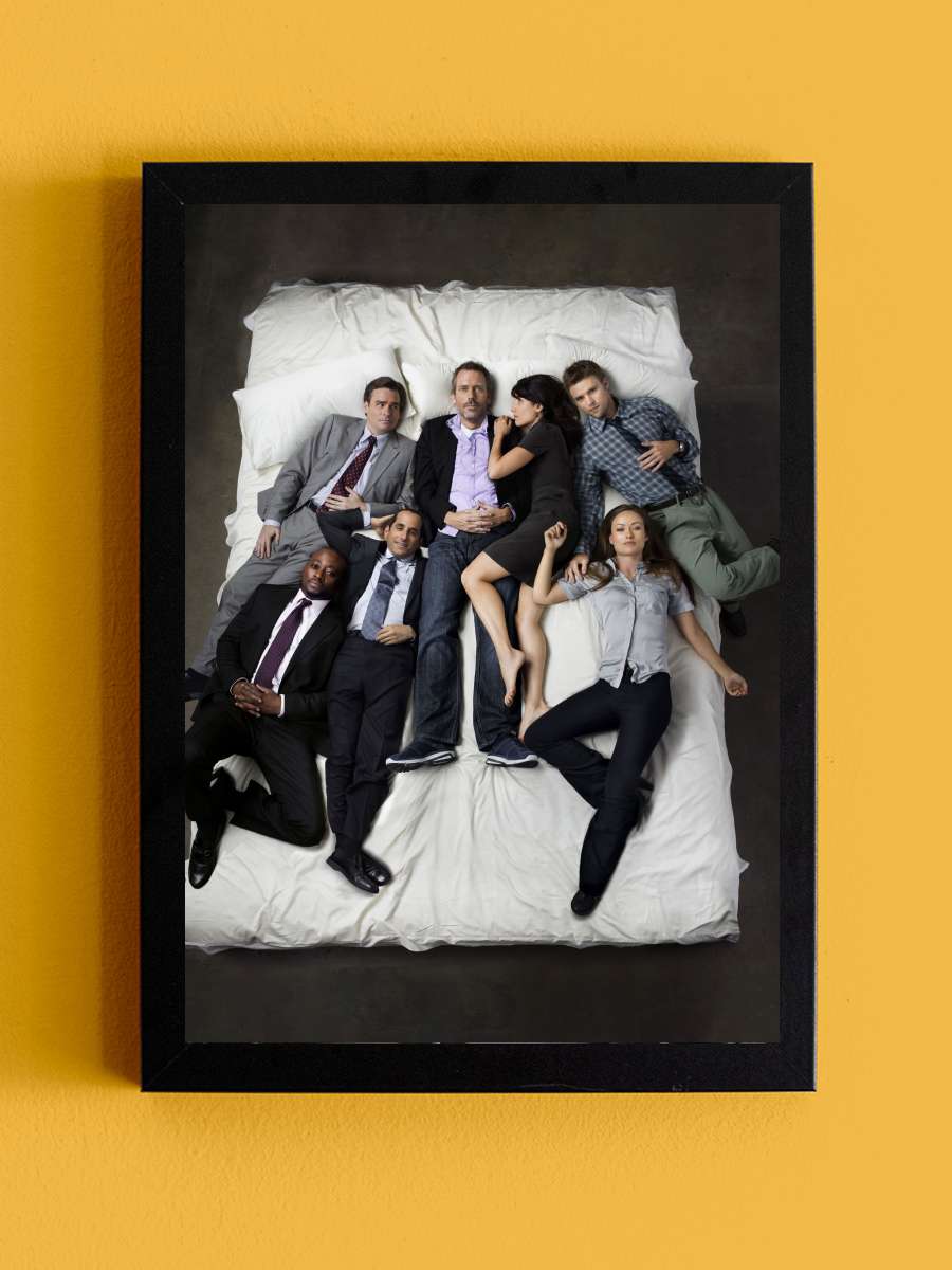 House, M.D. - House Dizi Tablo Siyah Çerçeveli Dizi Poster Duvar Tablo