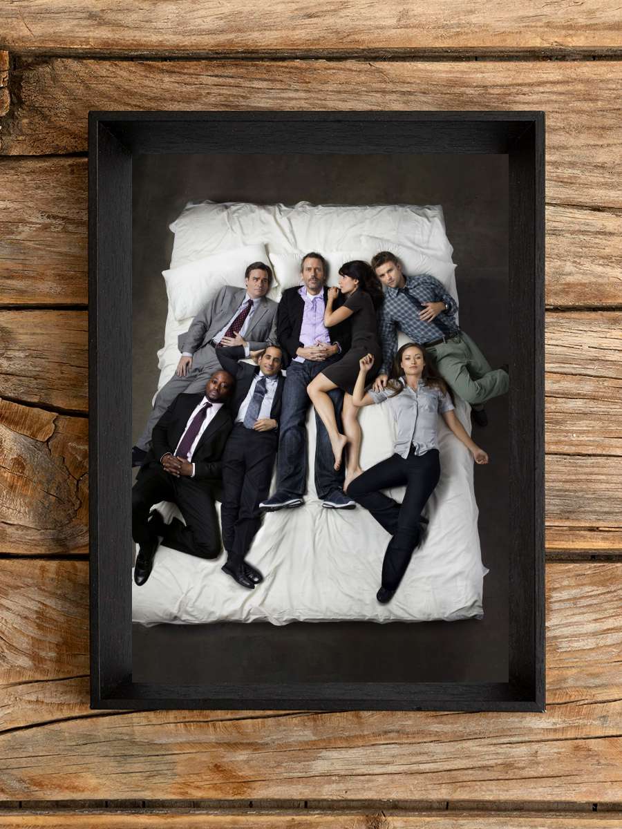 House, M.D. - House Dizi Tablo Siyah Çerçeveli Dizi Poster Duvar Tablo