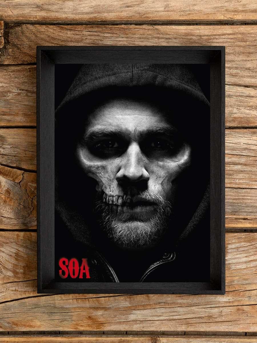 Sons of Anarchy Dizi Tablo Siyah Çerçeveli Dizi Poster Duvar Tablo