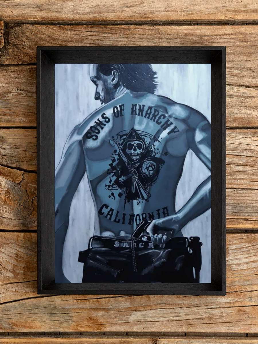 Sons of Anarchy Dizi Tablo Siyah Çerçeveli Dizi Poster Duvar Tablo