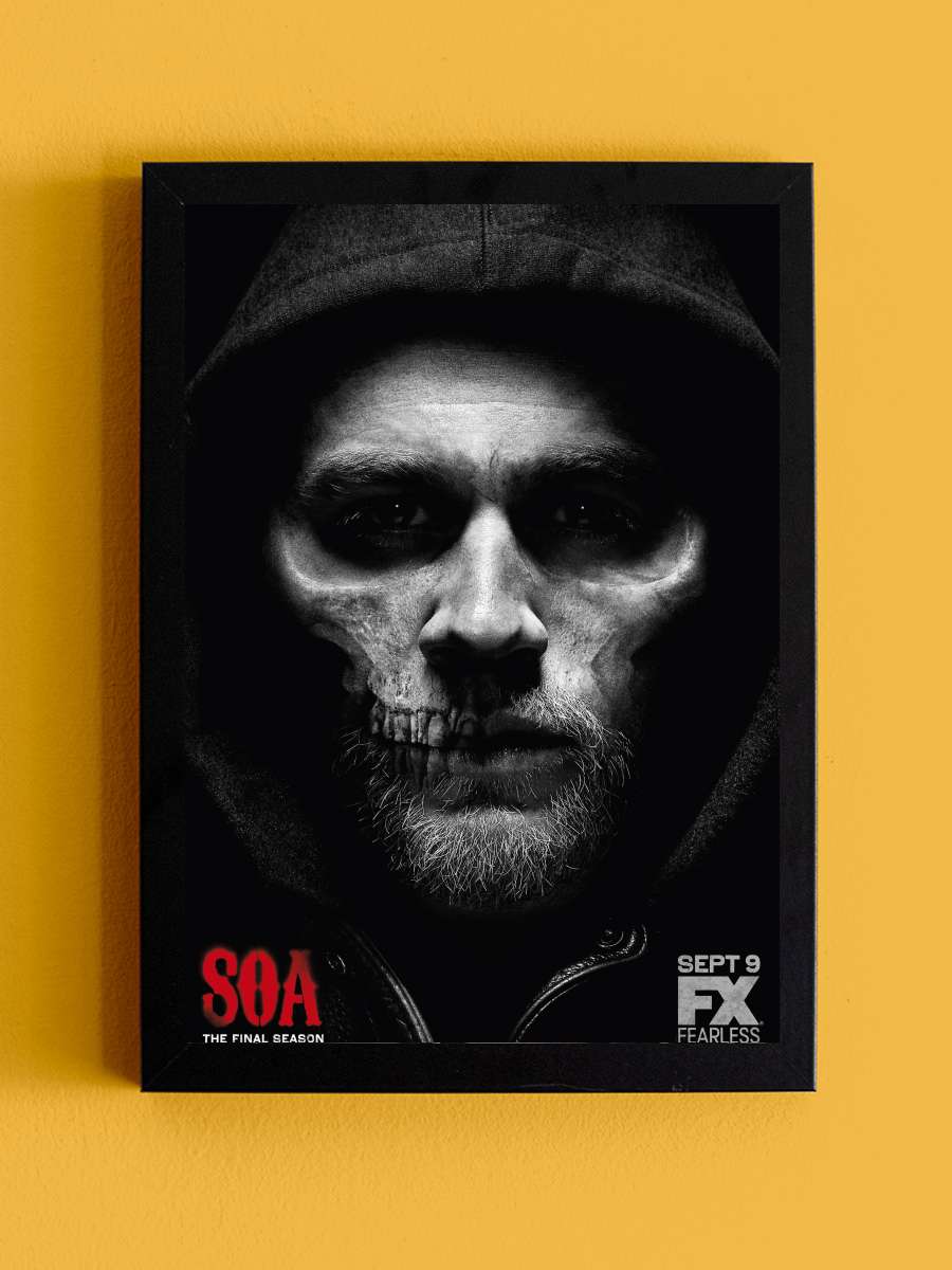 Sons of Anarchy Dizi Tablo Siyah Çerçeveli Dizi Poster Duvar Tablo