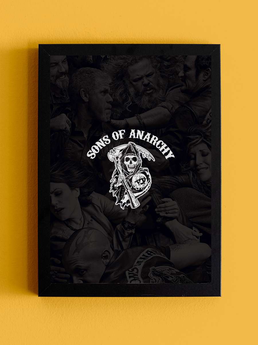 Sons of Anarchy Dizi Tablo Siyah Çerçeveli Dizi Poster Duvar Tablo