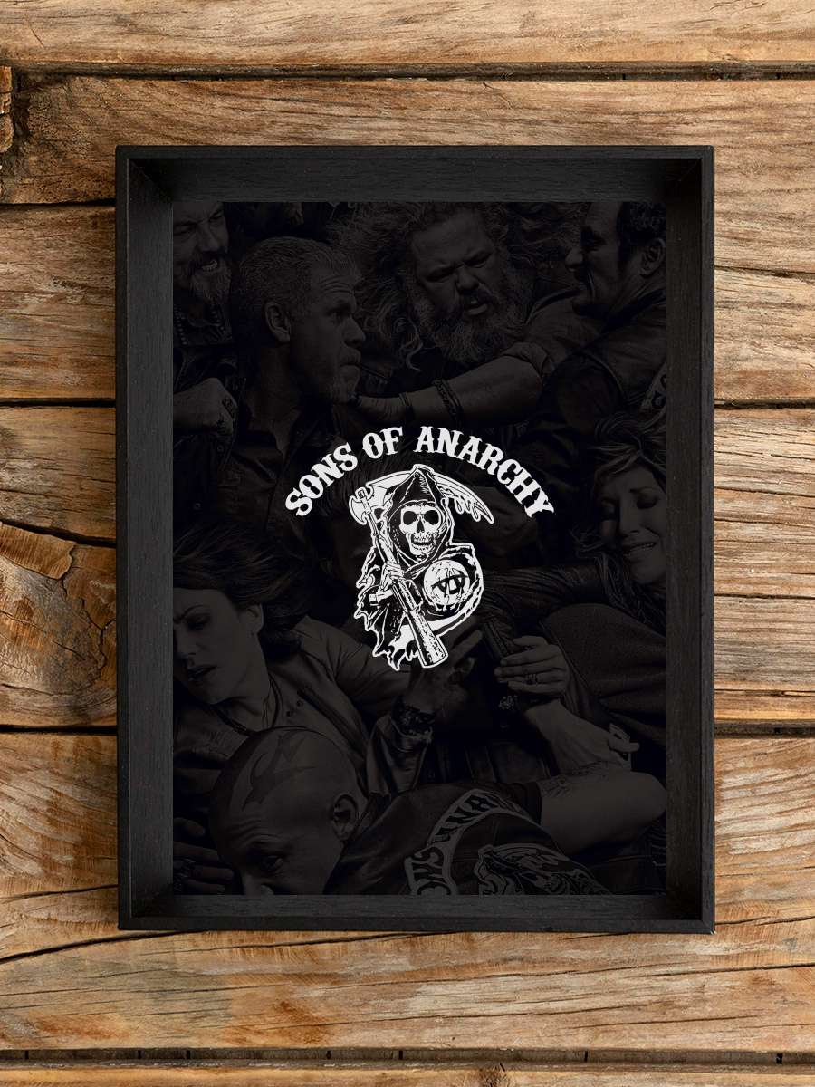 Sons of Anarchy Dizi Tablo Siyah Çerçeveli Dizi Poster Duvar Tablo