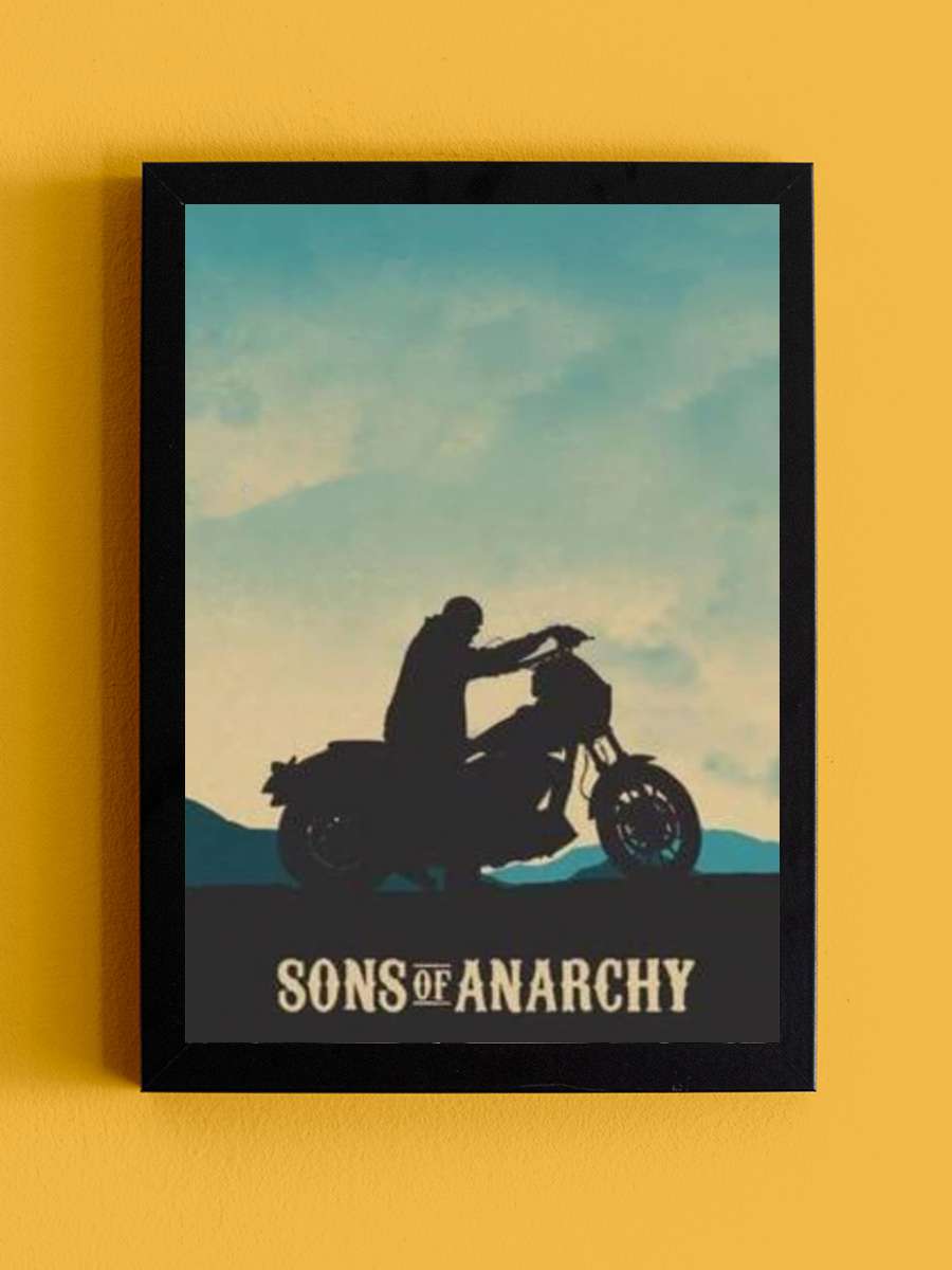 Sons of Anarchy Dizi Tablo Siyah Çerçeveli Dizi Poster Duvar Tablo