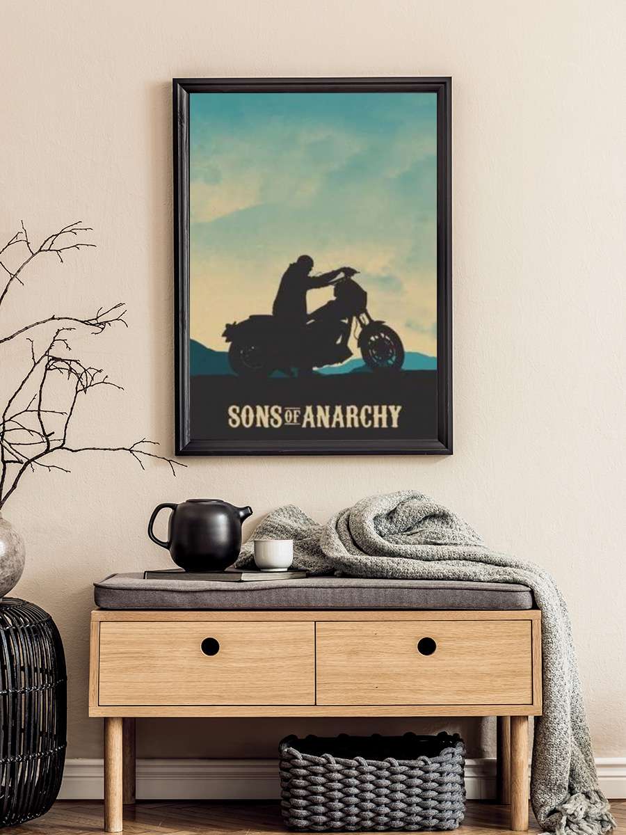 Sons of Anarchy Dizi Tablo Siyah Çerçeveli Dizi Poster Duvar Tablo