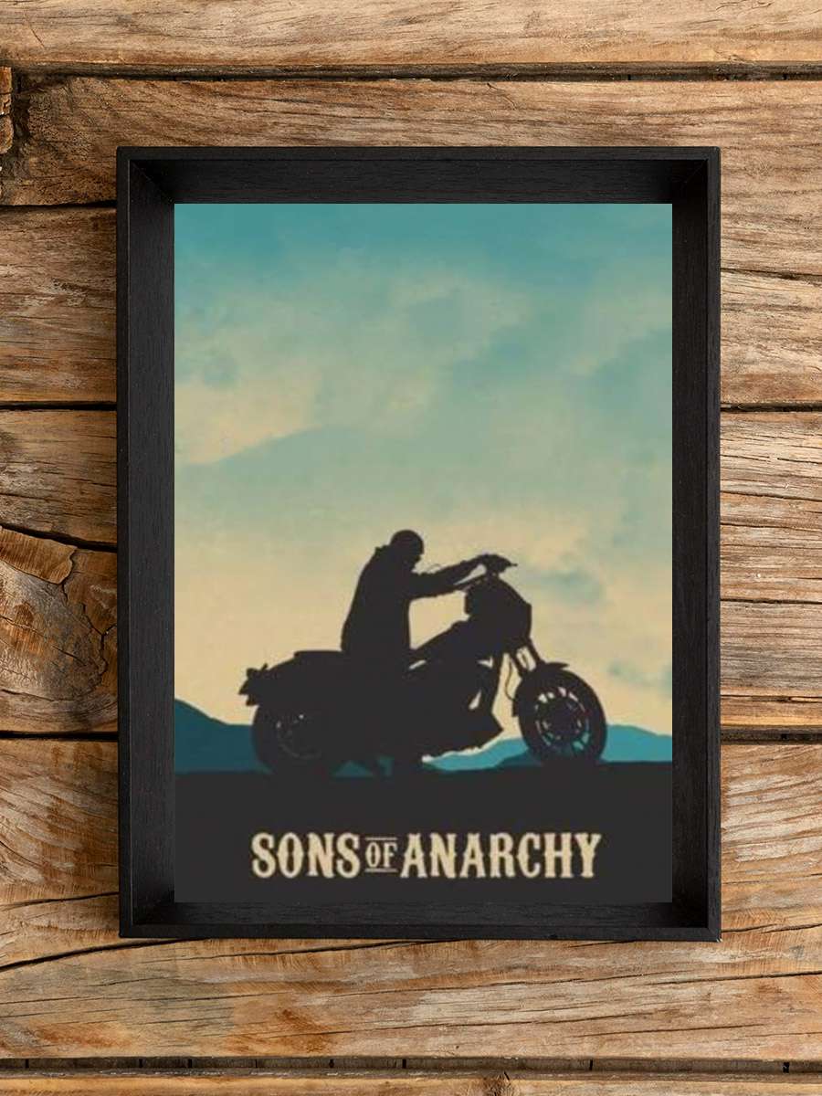 Sons of Anarchy Dizi Tablo Siyah Çerçeveli Dizi Poster Duvar Tablo