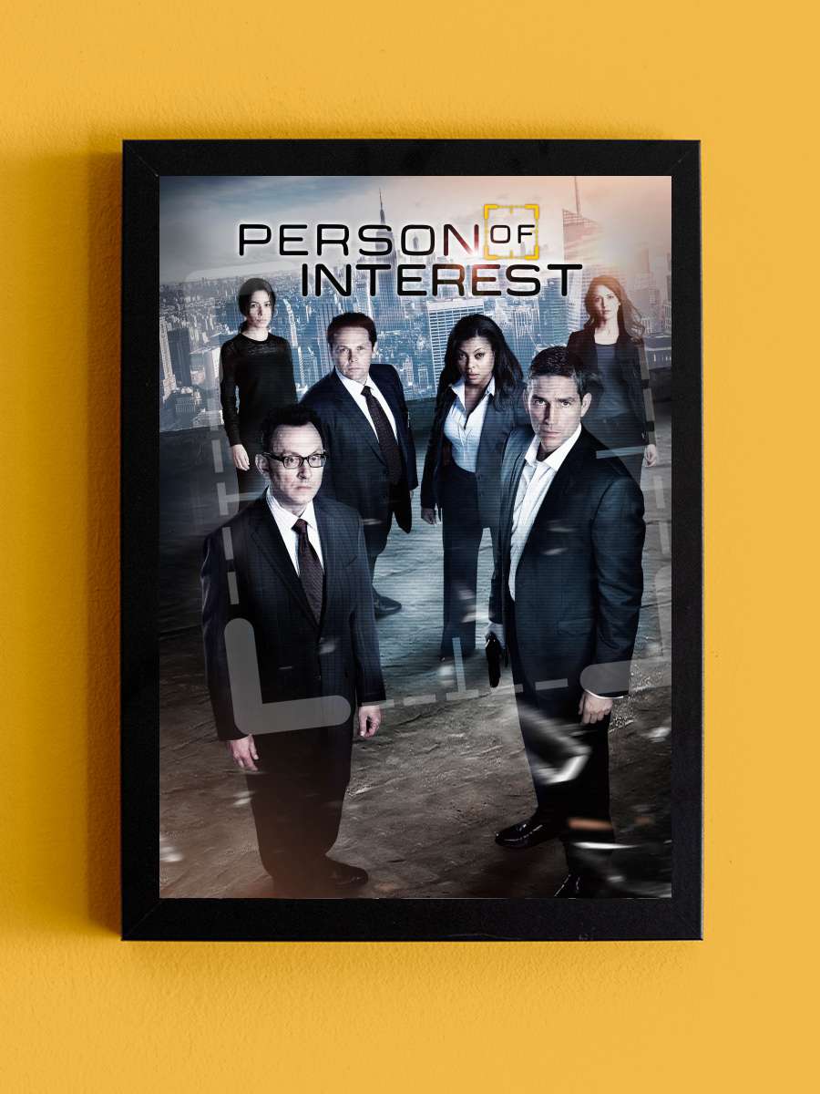 Person of Interest Dizi Tablo Siyah Çerçeveli Dizi Poster Duvar Tablo