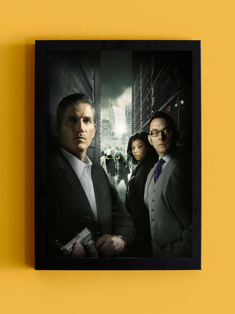 Person of Interest Dizi Tablo Siyah Çerçeveli Dizi Poster Duvar Tablo