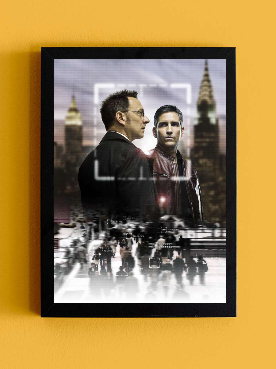 Person of Interest Dizi Tablo Siyah Çerçeveli Dizi Poster Duvar Tablo