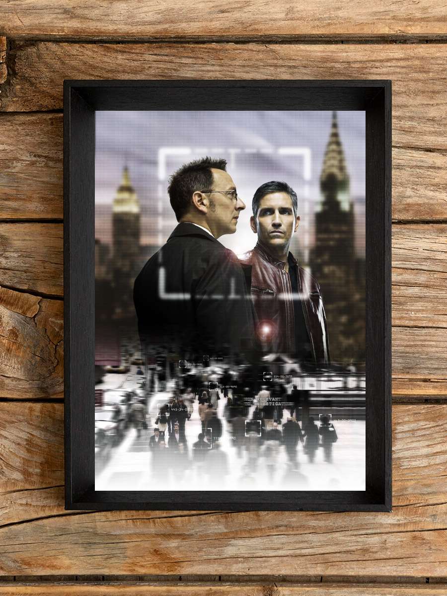 Person of Interest Dizi Tablo Siyah Çerçeveli Dizi Poster Duvar Tablo