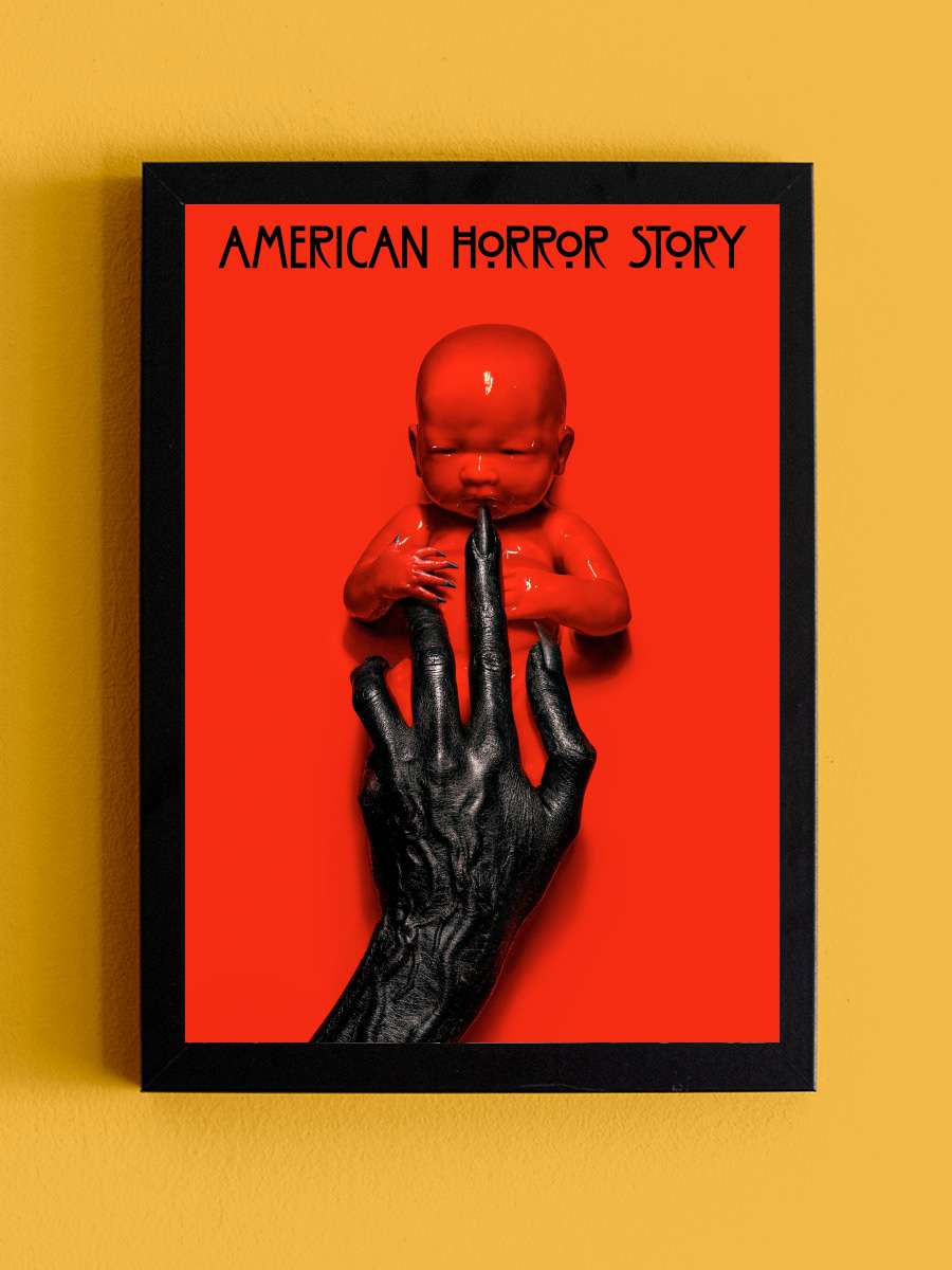 American Horror Story Dizi Tablo Siyah Çerçeveli Dizi Poster Duvar Tablo