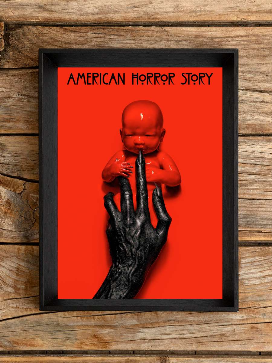 American Horror Story Dizi Tablo Siyah Çerçeveli Dizi Poster Duvar Tablo