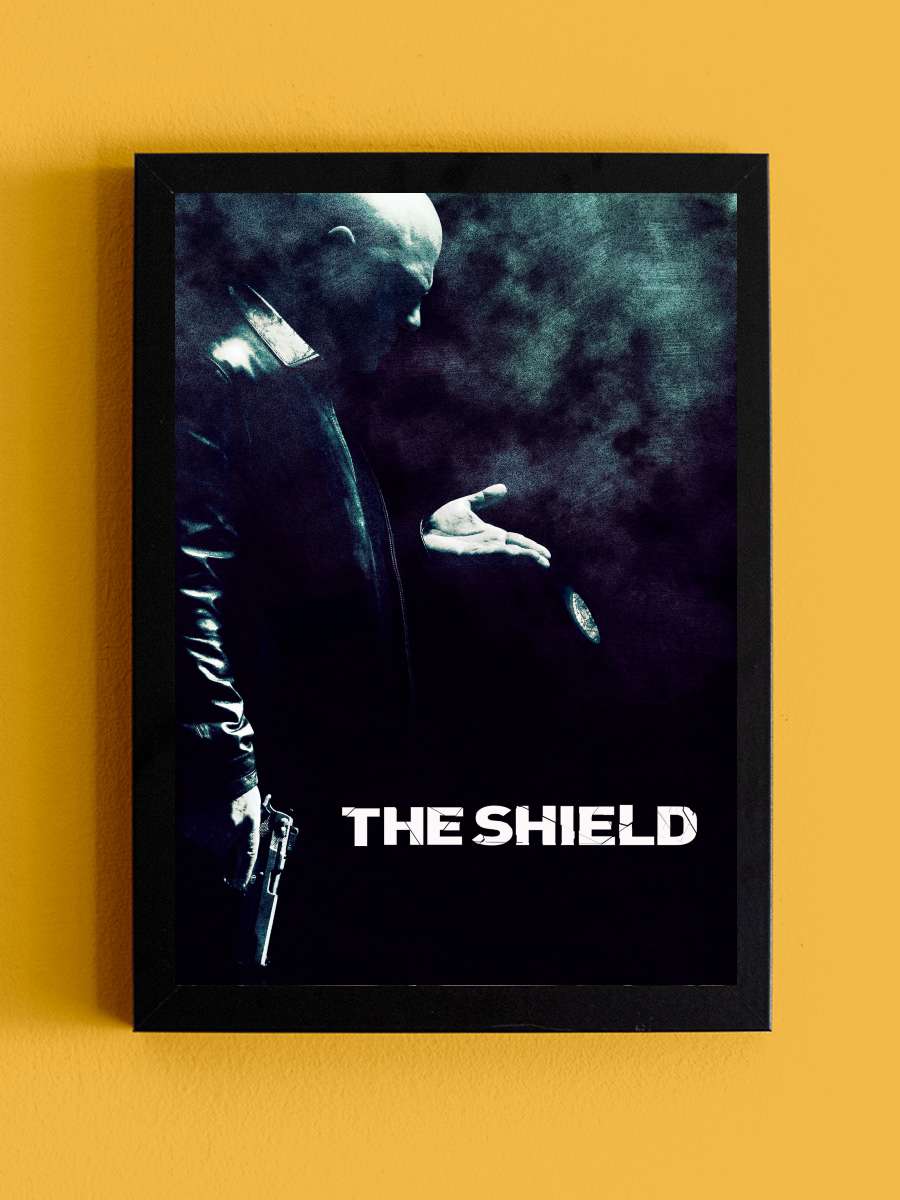 The Shield Dizi Tablo Siyah Çerçeveli Dizi Poster Duvar Tablo