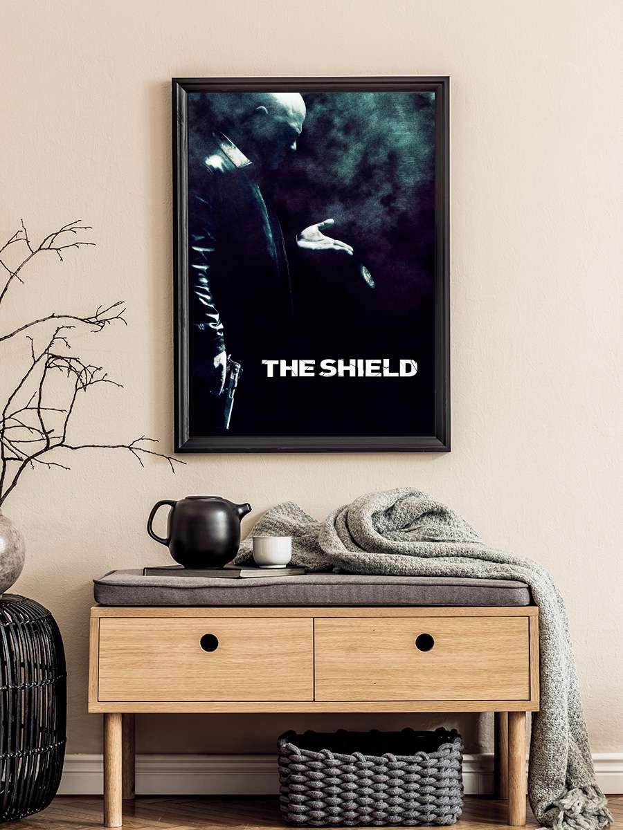 The Shield Dizi Tablo Siyah Çerçeveli Dizi Poster Duvar Tablo