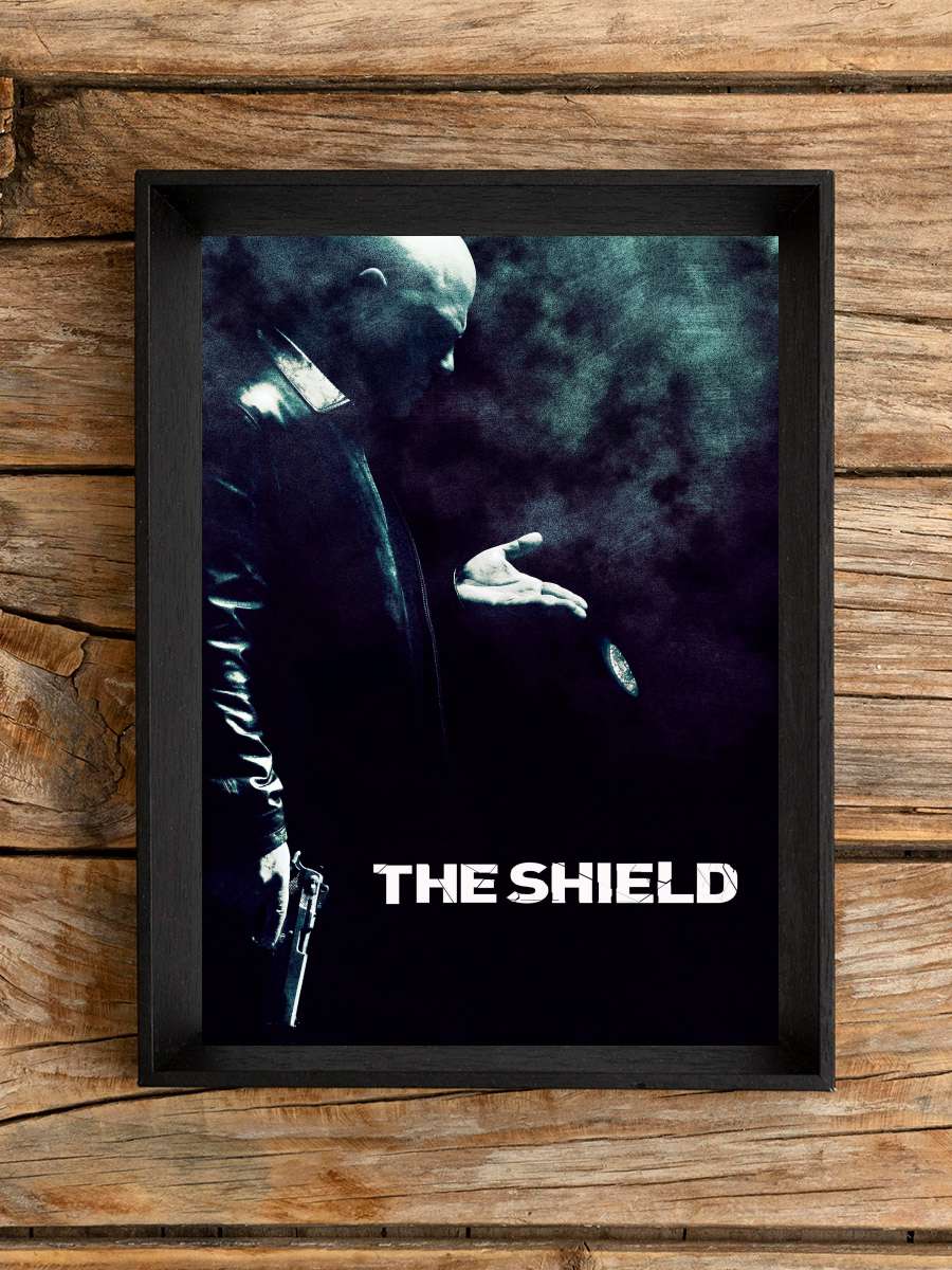 The Shield Dizi Tablo Siyah Çerçeveli Dizi Poster Duvar Tablo