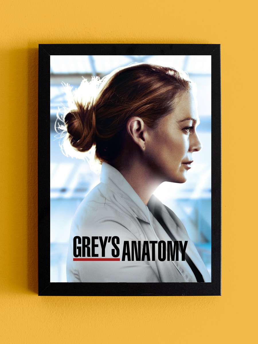 Grey's Anatomy Dizi Tablo Siyah Çerçeveli Dizi Poster Duvar Tablo