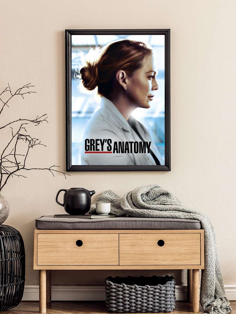 Grey's Anatomy Dizi Tablo Siyah Çerçeveli Dizi Poster Duvar Tablo