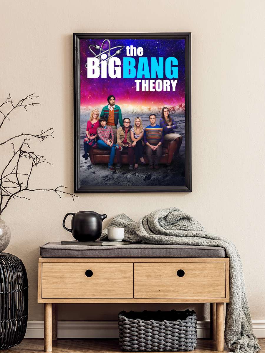 The Big Bang Theory Dizi Tablo Siyah Çerçeveli Dizi Poster Duvar Tablo