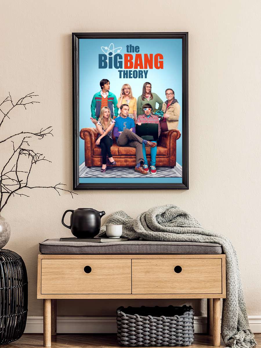 The Big Bang Theory Dizi Tablo Siyah Çerçeveli Dizi Poster Duvar Tablo