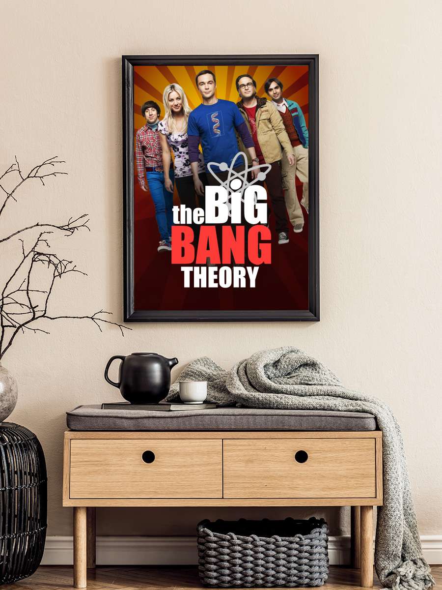 The Big Bang Theory Dizi Tablo Siyah Çerçeveli Dizi Poster Duvar Tablo