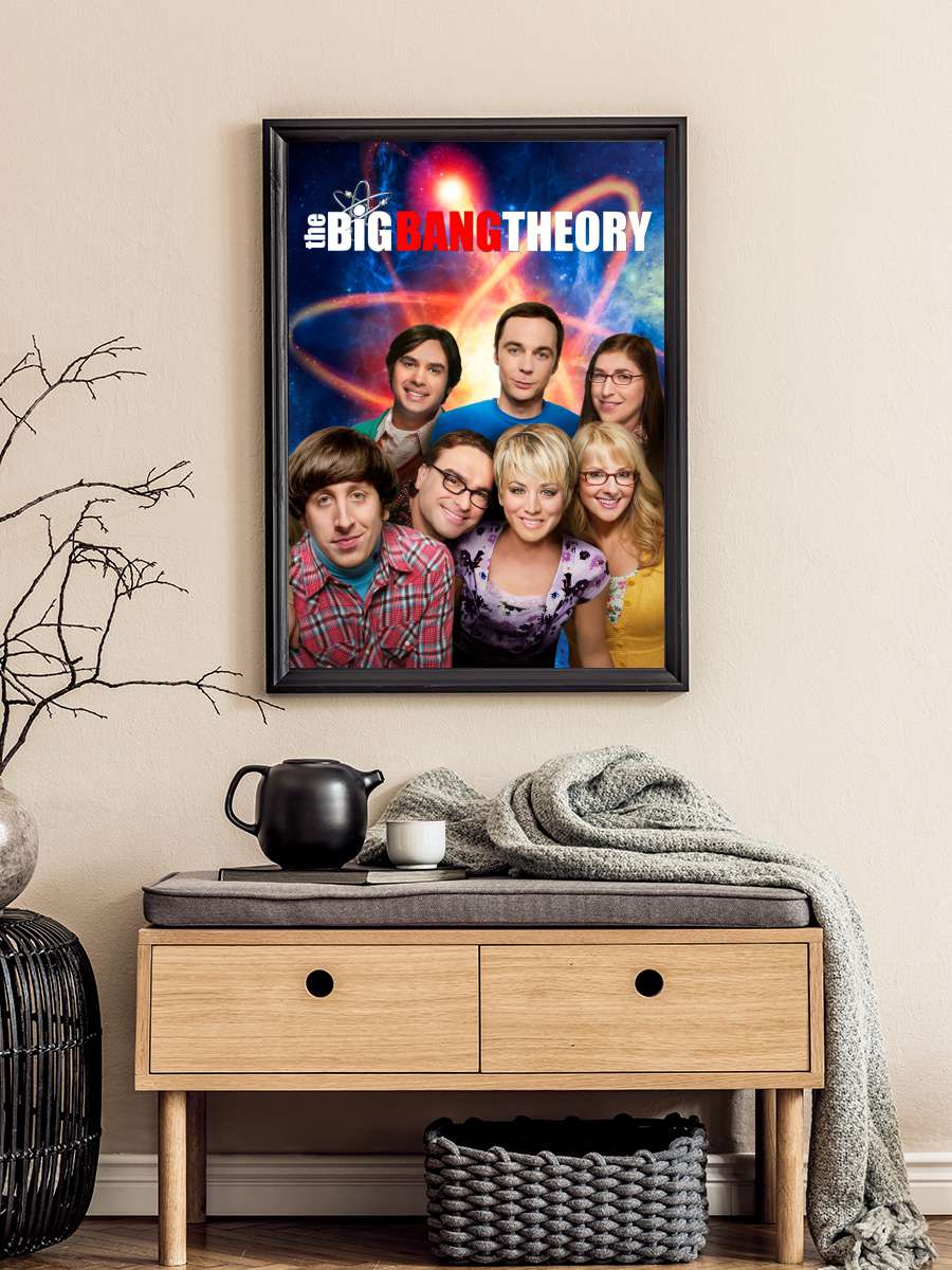 The Big Bang Theory Dizi Tablo Siyah Çerçeveli Dizi Poster Duvar Tablo