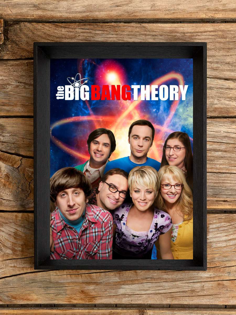 The Big Bang Theory Dizi Tablo Siyah Çerçeveli Dizi Poster Duvar Tablo