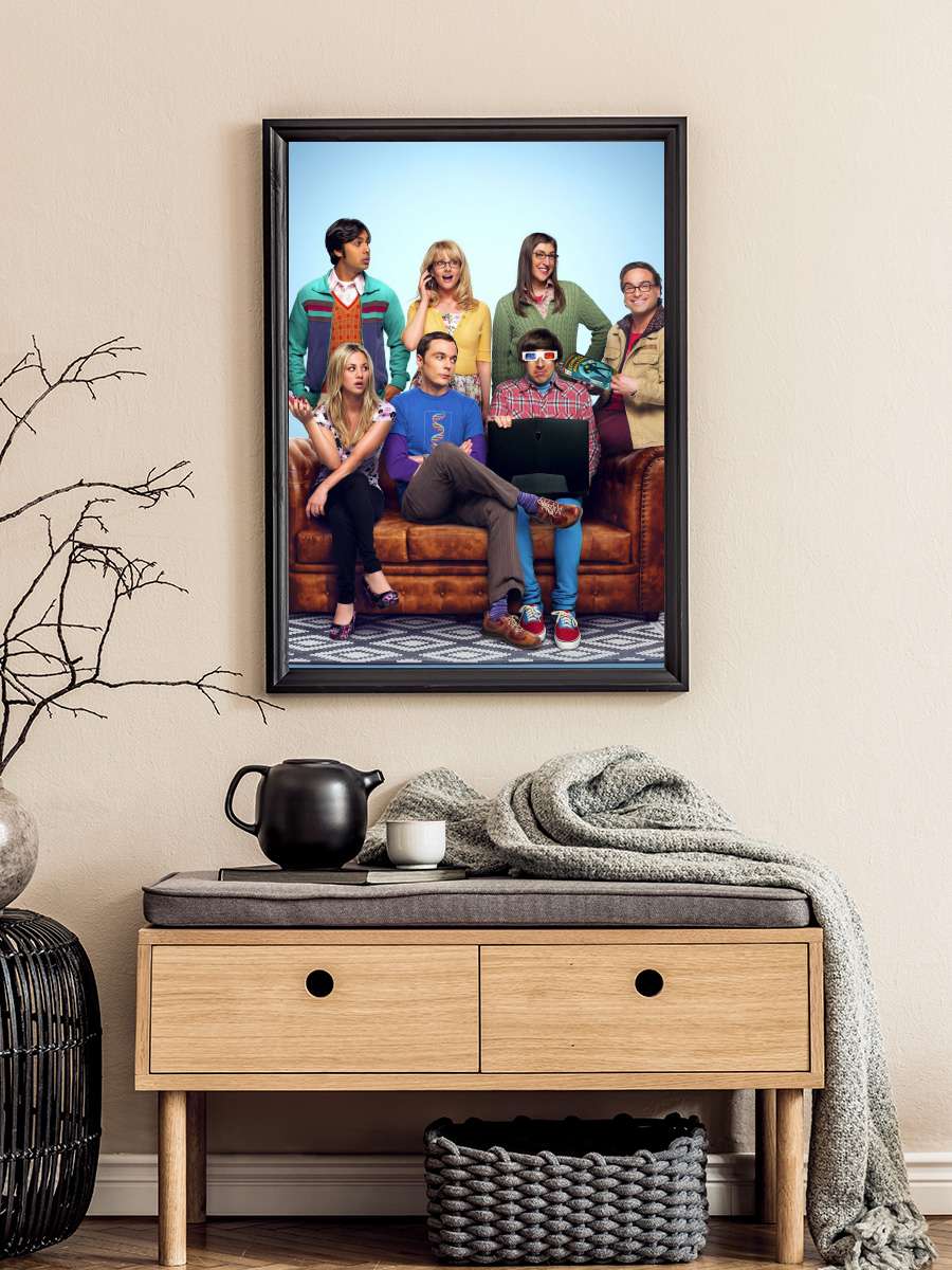 The Big Bang Theory Dizi Tablo Siyah Çerçeveli Dizi Poster Duvar Tablo