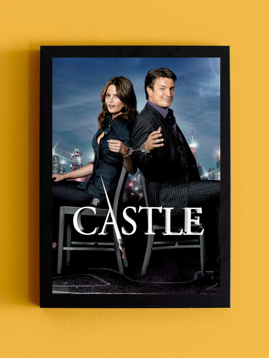 Castle Dizi Tablo Siyah Çerçeveli Dizi Poster Duvar Tablo