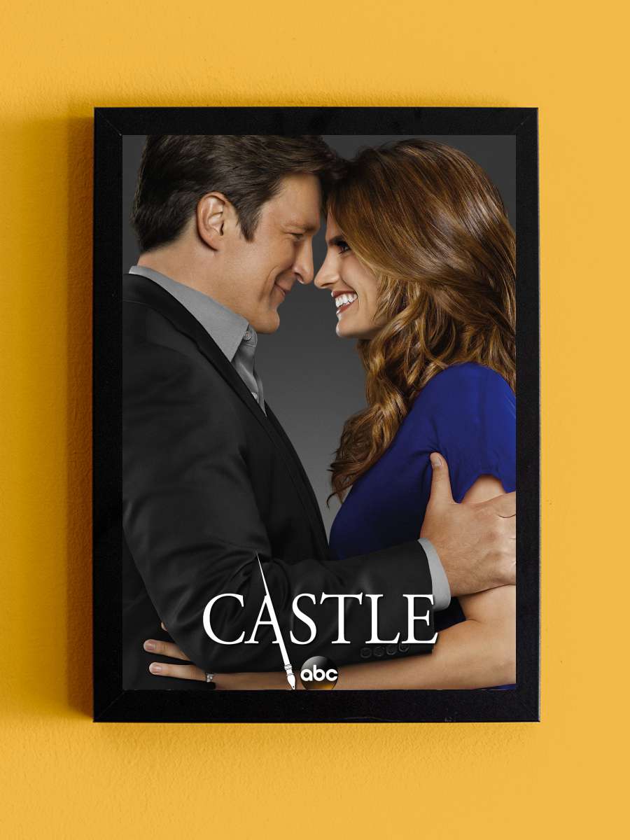 Castle Dizi Tablo Siyah Çerçeveli Dizi Poster Duvar Tablo