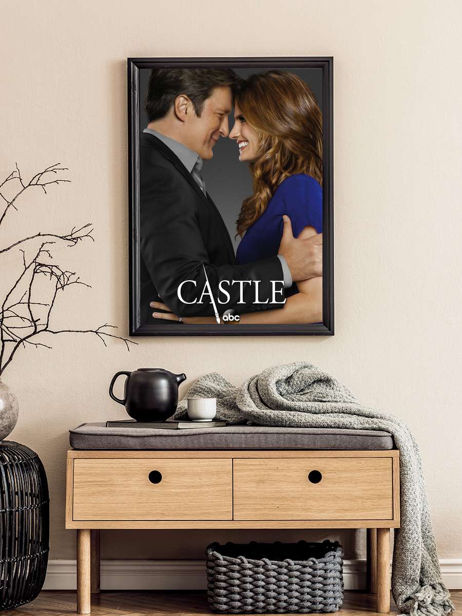 Castle Dizi Tablo Siyah Çerçeveli Dizi Poster Duvar Tablo