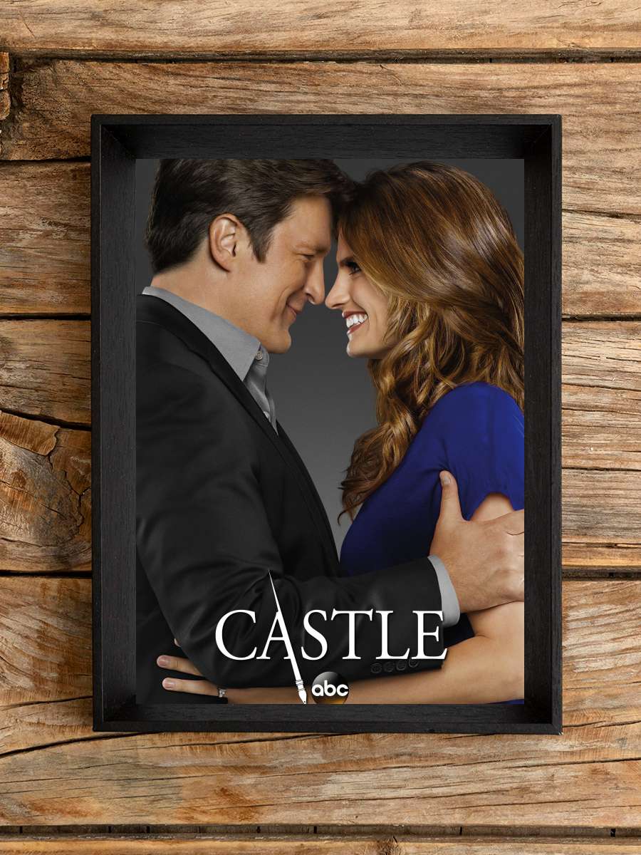 Castle Dizi Tablo Siyah Çerçeveli Dizi Poster Duvar Tablo