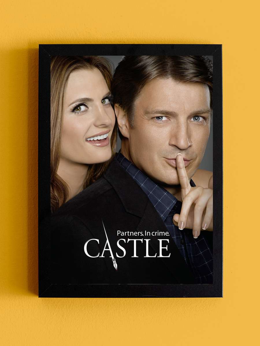 Castle Dizi Tablo Siyah Çerçeveli Dizi Poster Duvar Tablo