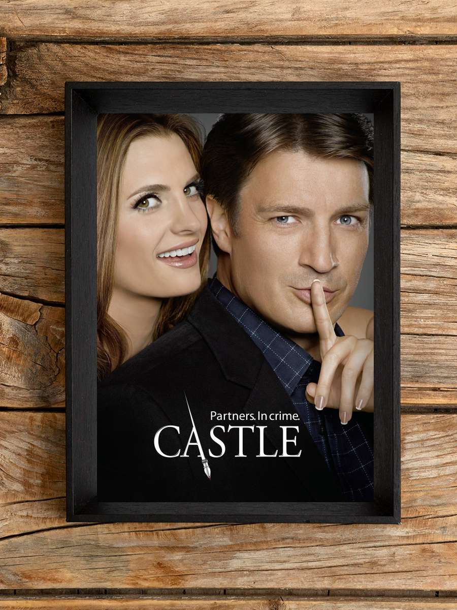 Castle Dizi Tablo Siyah Çerçeveli Dizi Poster Duvar Tablo