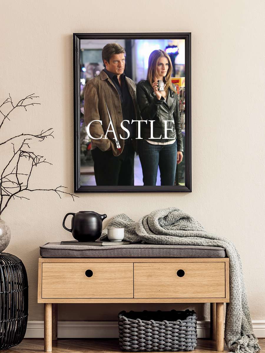 Castle Dizi Tablo Siyah Çerçeveli Dizi Poster Duvar Tablo