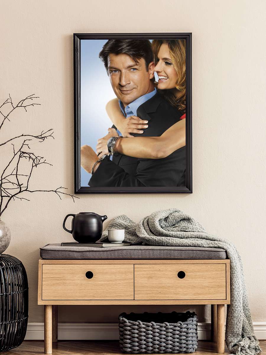 Castle Dizi Tablo Siyah Çerçeveli Dizi Poster Duvar Tablo