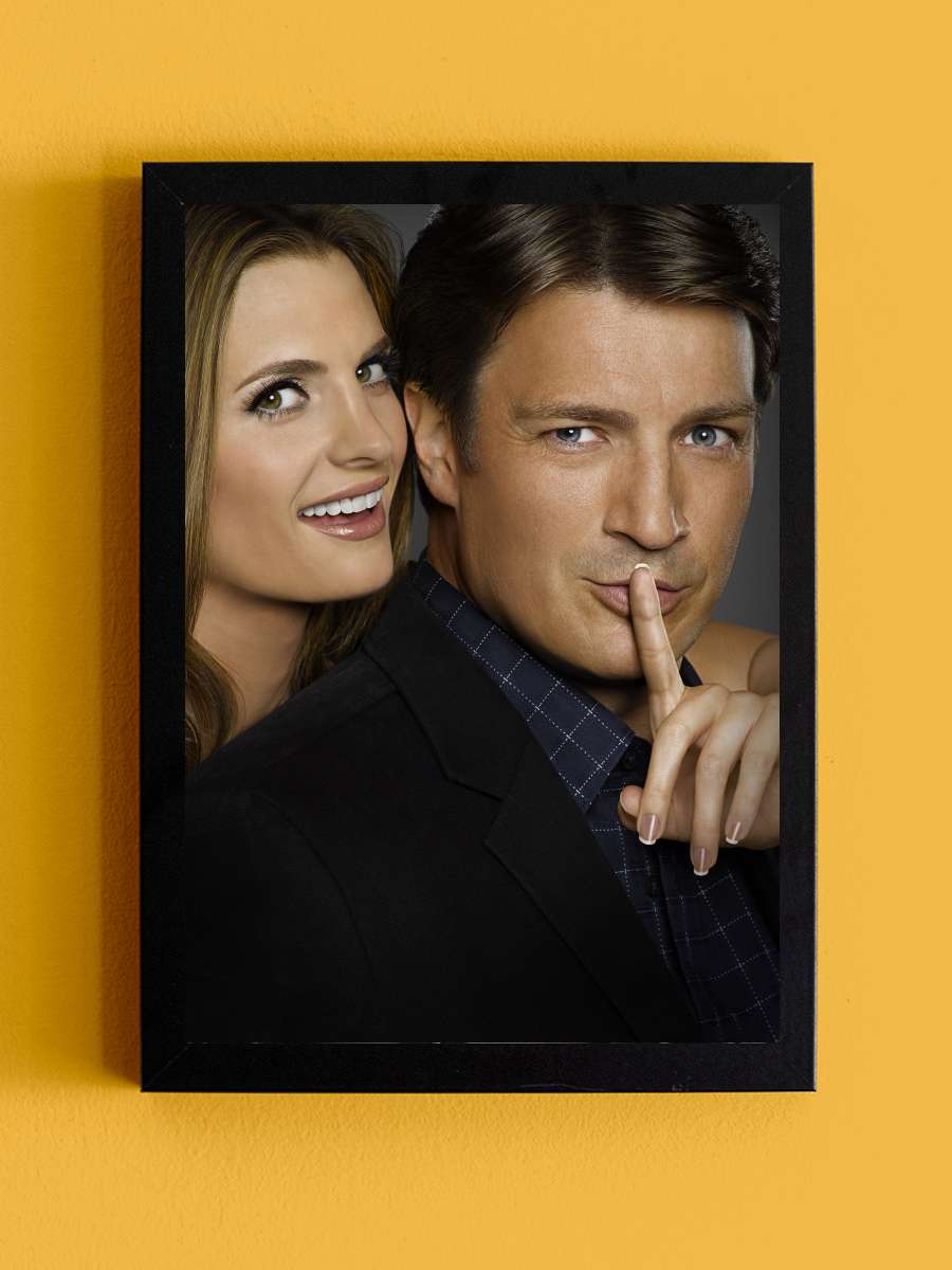 Castle Dizi Tablo Siyah Çerçeveli Dizi Poster Duvar Tablo