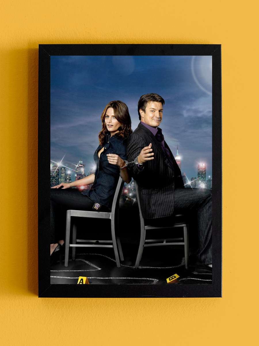 Castle Dizi Tablo Siyah Çerçeveli Dizi Poster Duvar Tablo