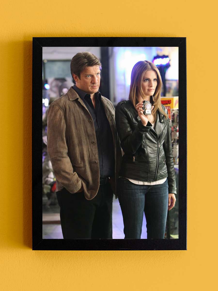 Castle Dizi Tablo Siyah Çerçeveli Dizi Poster Duvar Tablo