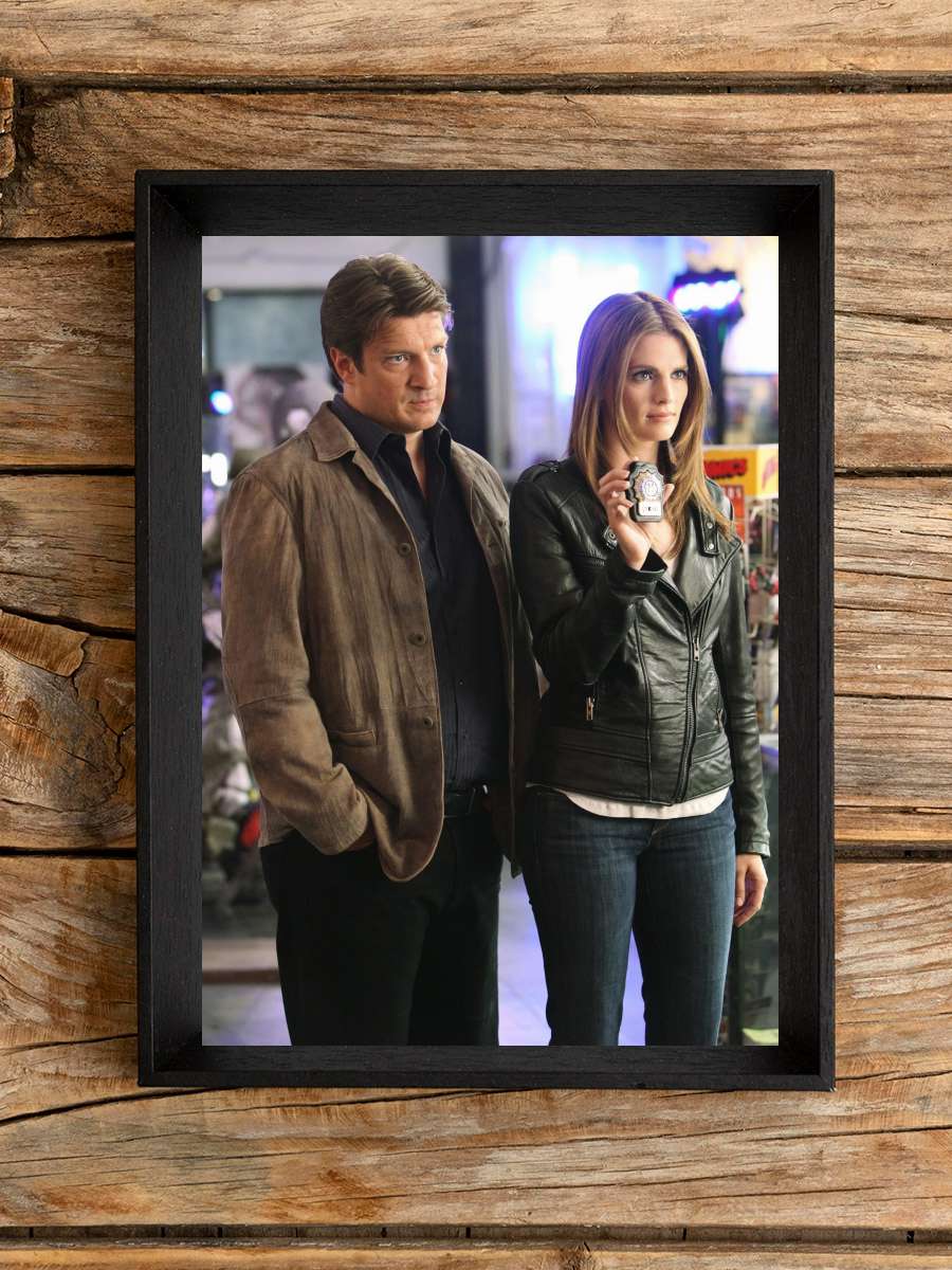 Castle Dizi Tablo Siyah Çerçeveli Dizi Poster Duvar Tablo