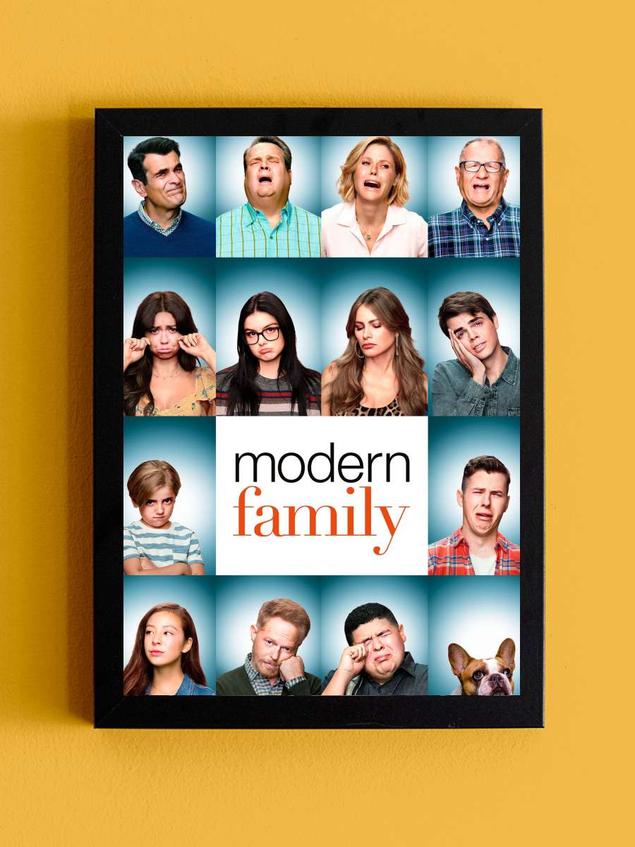 Modern Family Dizi Tablo Siyah Çerçeveli Dizi Poster Duvar Tablo