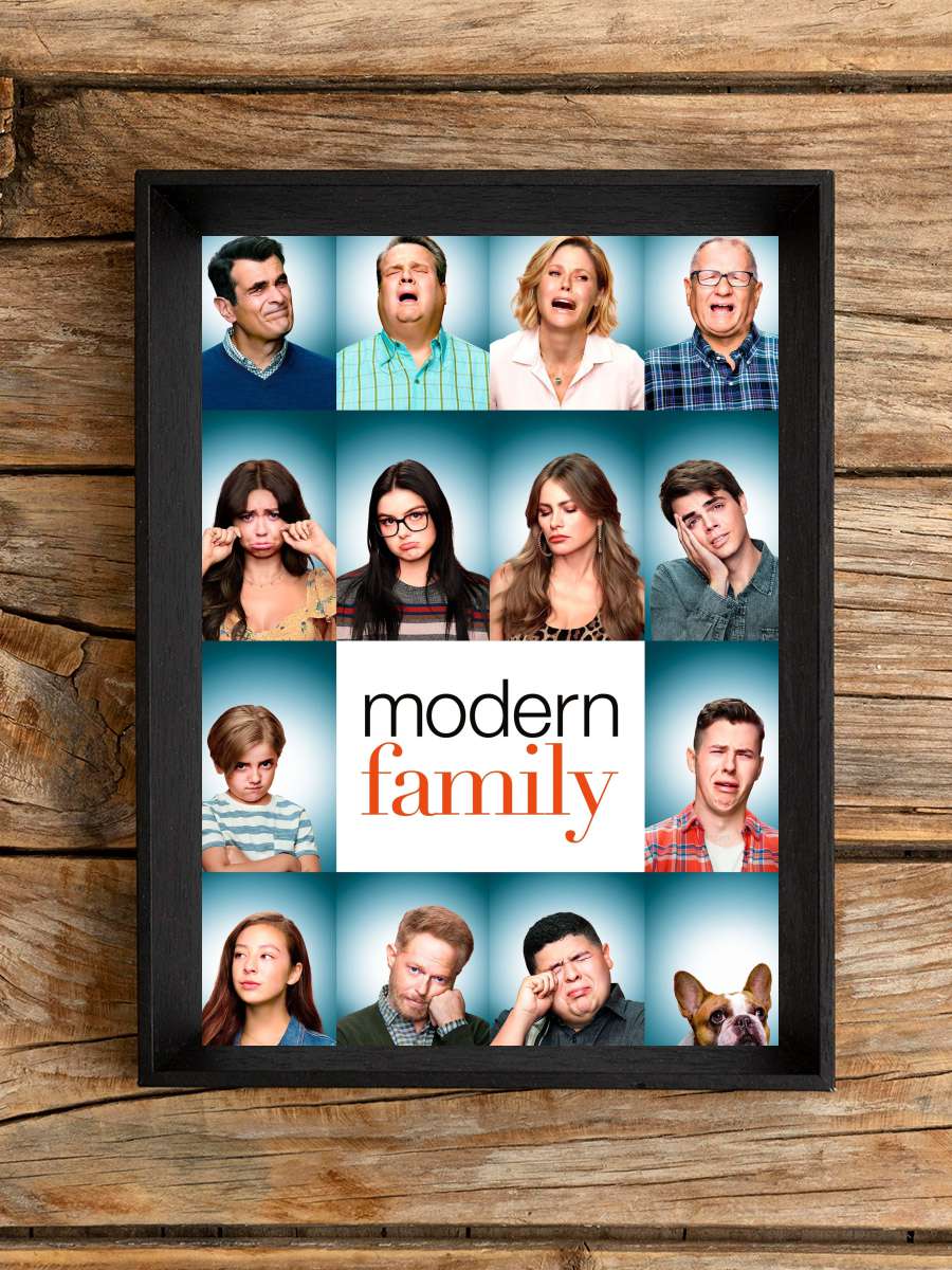 Modern Family Dizi Tablo Siyah Çerçeveli Dizi Poster Duvar Tablo