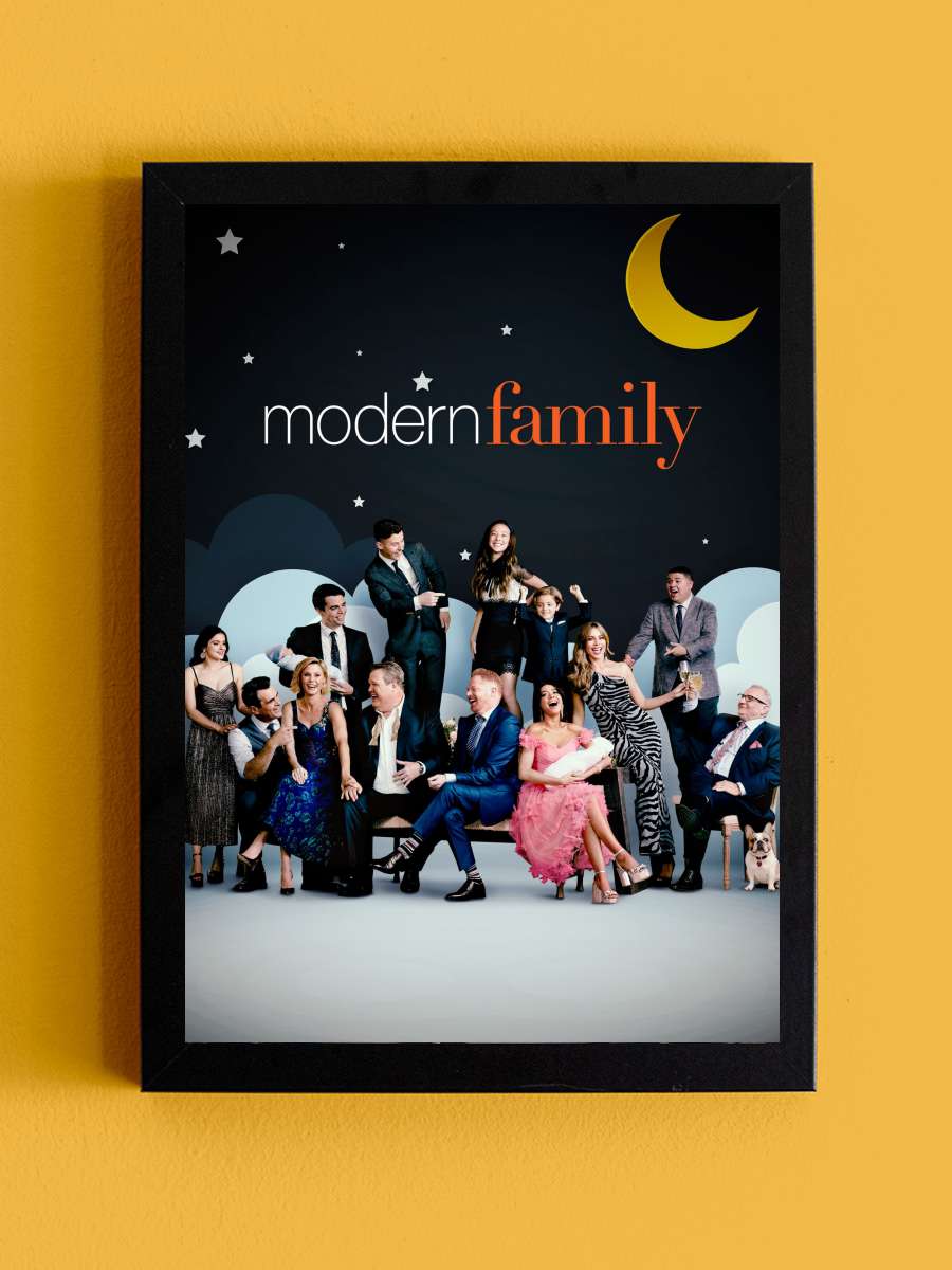 Modern Family Dizi Tablo Siyah Çerçeveli Dizi Poster Duvar Tablo