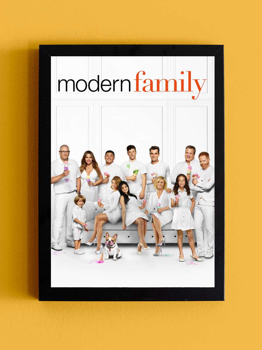 Modern Family Dizi Tablo Siyah Çerçeveli Dizi Poster Duvar Tablo