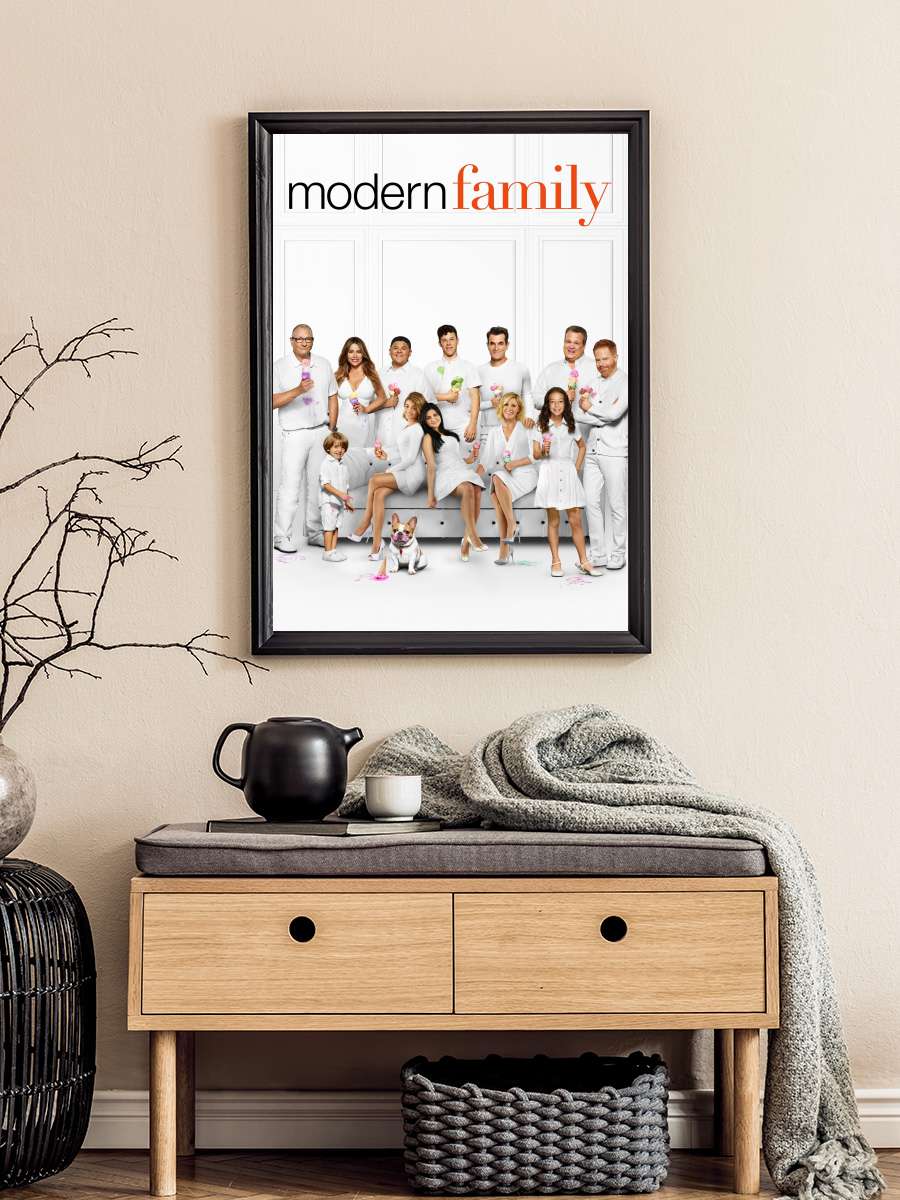 Modern Family Dizi Tablo Siyah Çerçeveli Dizi Poster Duvar Tablo